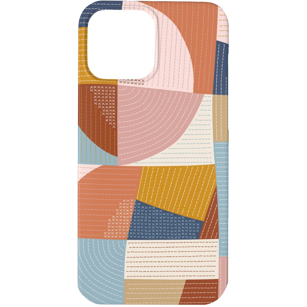 Modern Patchwork - Multi Phone Case, Slim Case, Matte, iPhone 13 Pro Max, Multicolor