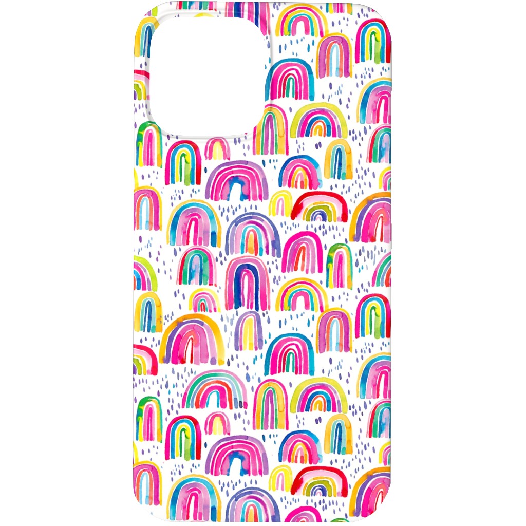 Rainbows Watercolor - Multi Phone Case, Slim Case, Matte, iPhone 13 Pro Max, Multicolor