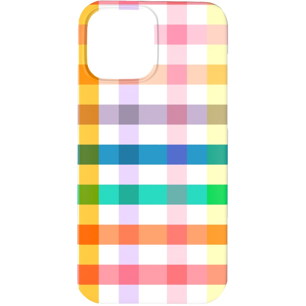 Summer Joyful Picnic Gingham - Multi Phone Case, Slim Case, Matte, iPhone 13 Pro Max, Multicolor