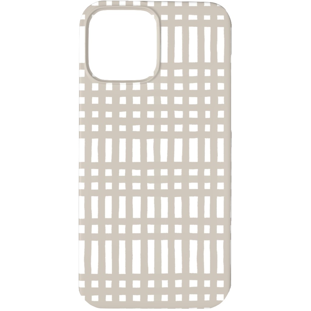 Loose Weave Phone Case, Slim Case, Matte, iPhone 13 Pro Max, Gray