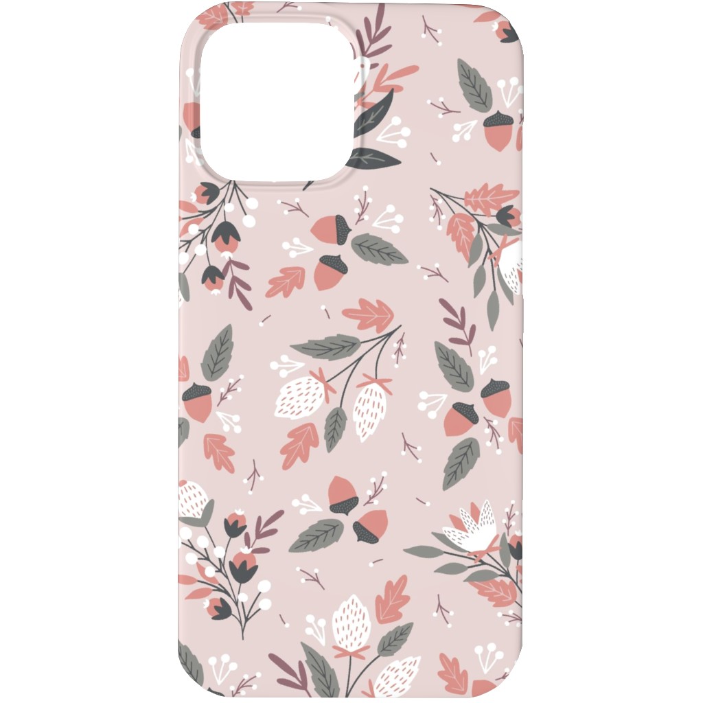 Fall Foliage - Pink Phone Case, Slim Case, Matte, iPhone 13 Pro Max, Pink