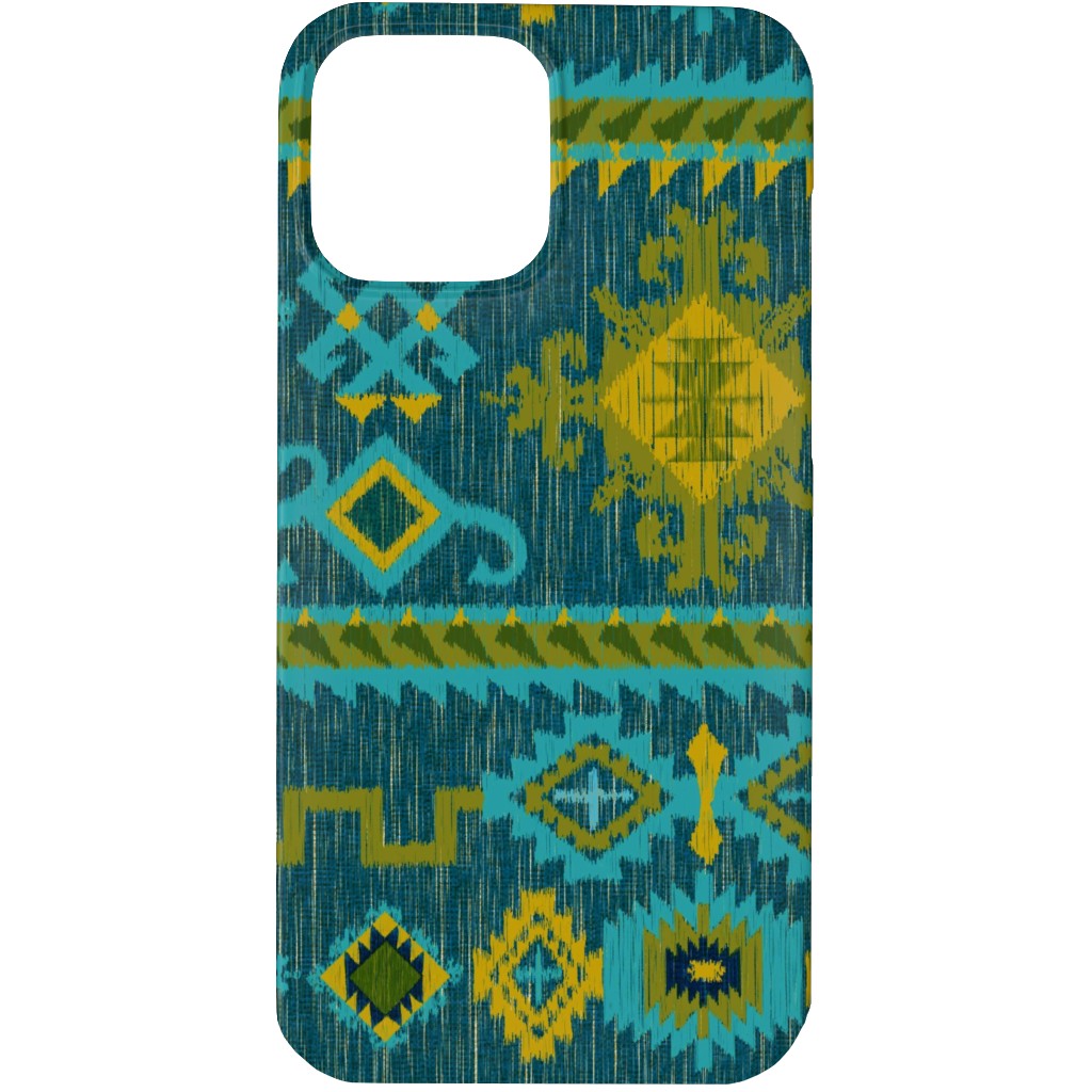 Kilim - Ocean Tones Phone Case, Slim Case, Matte, iPhone 13 Pro Max, Green