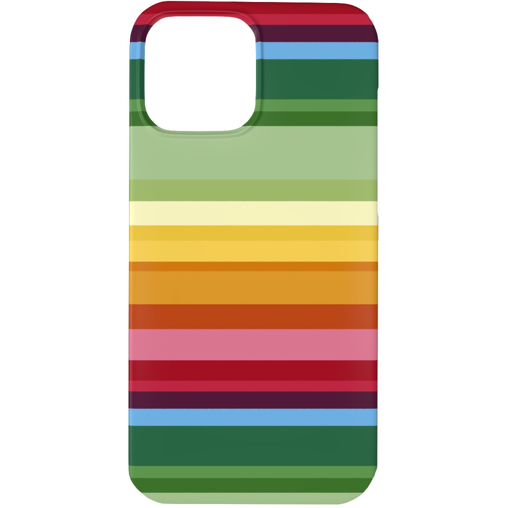 Rainbow Stripe Phone Case, Slim Case, Matte, iPhone 13 Pro Max, Multicolor