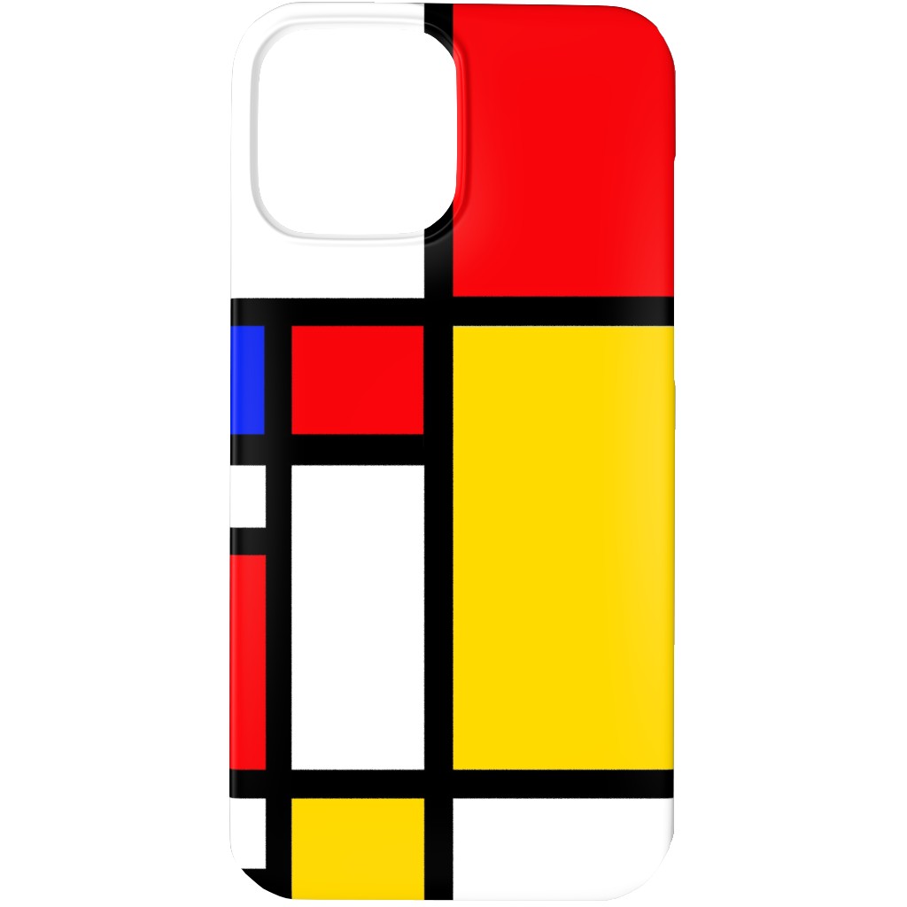 Mondrian Phone Case, Slim Case, Matte, iPhone 13 Pro Max, Multicolor