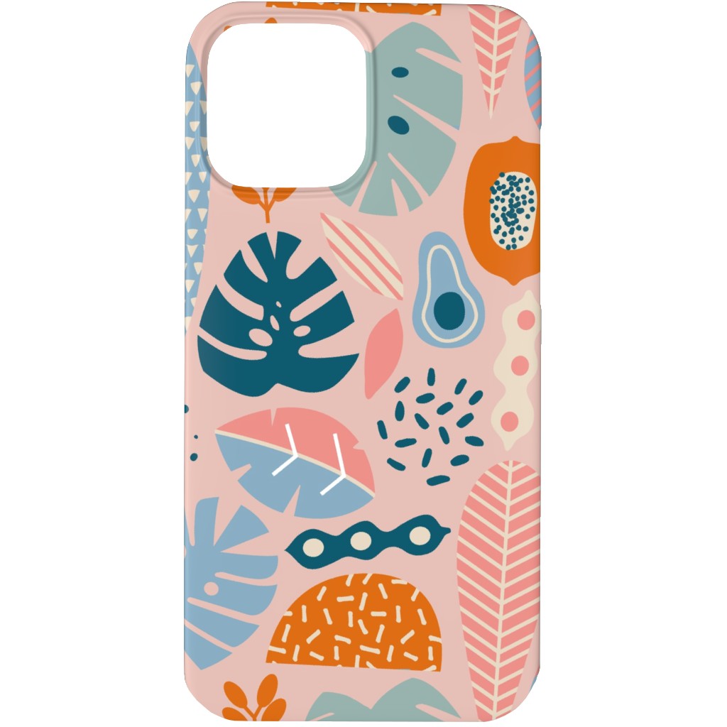 Retro Tropical Pattern Phone Case, Slim Case, Matte, iPhone 13 Pro Max, Multicolor