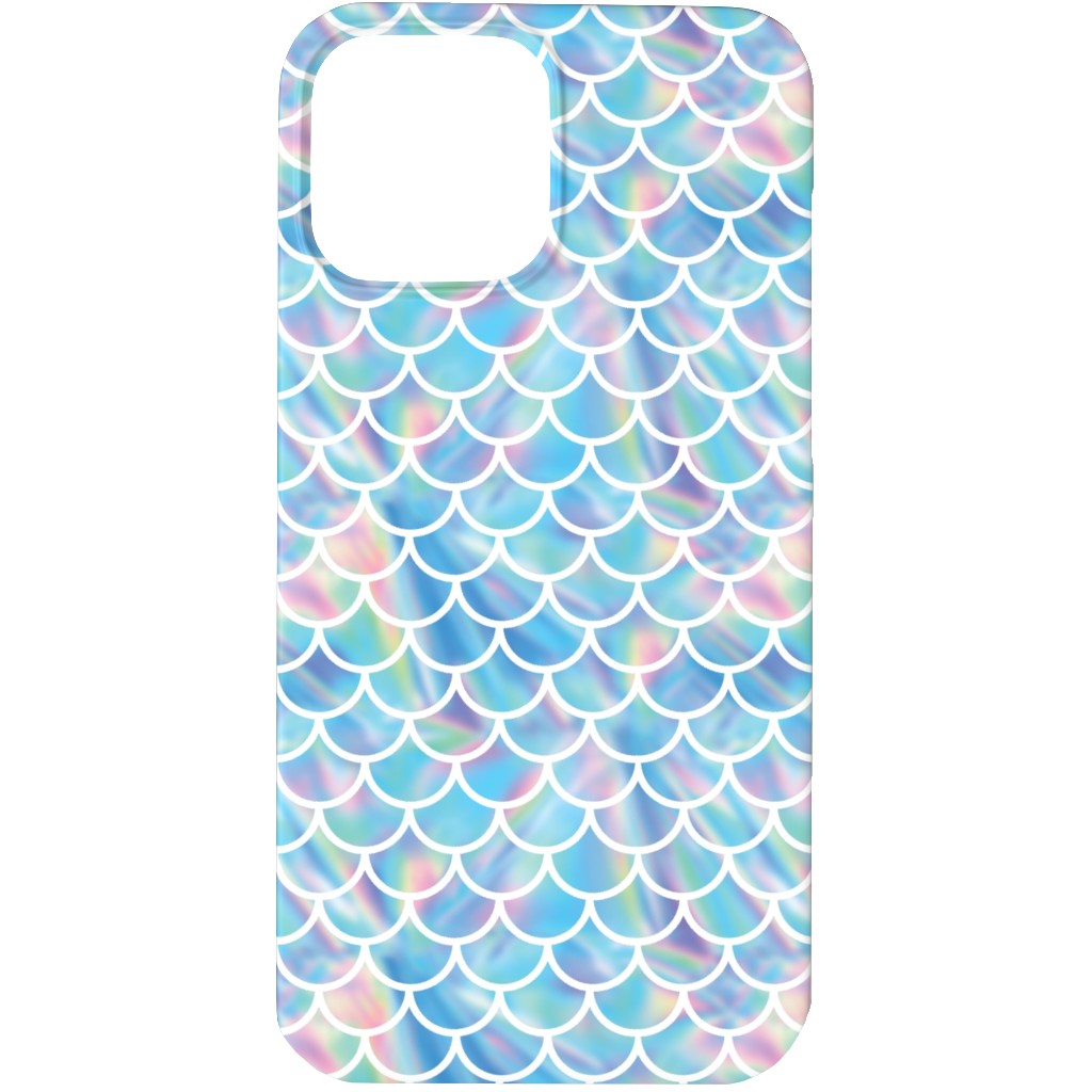 Mermaid Scales - Blue Phone Case, Slim Case, Matte, iPhone 13 Pro Max, Blue, True Blue