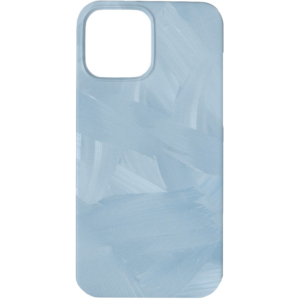 Brushstroke Wash - Light Blue Phone Case, Silicone Liner Case, Matte, iPhone 13 Pro, Blue