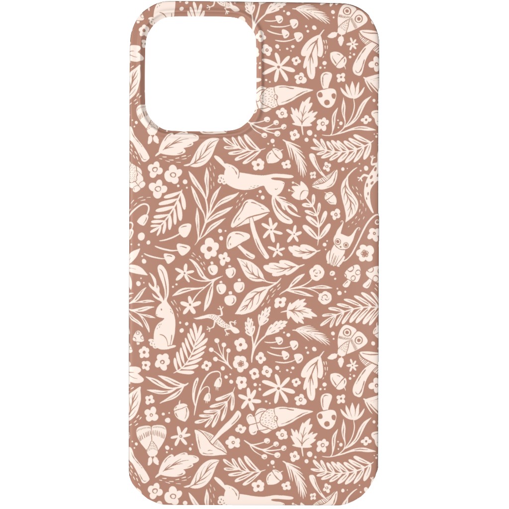 Enchanted Forest - Sienna Phone Case, Silicone Liner Case, Matte, iPhone 13 Pro, Brown, Brown