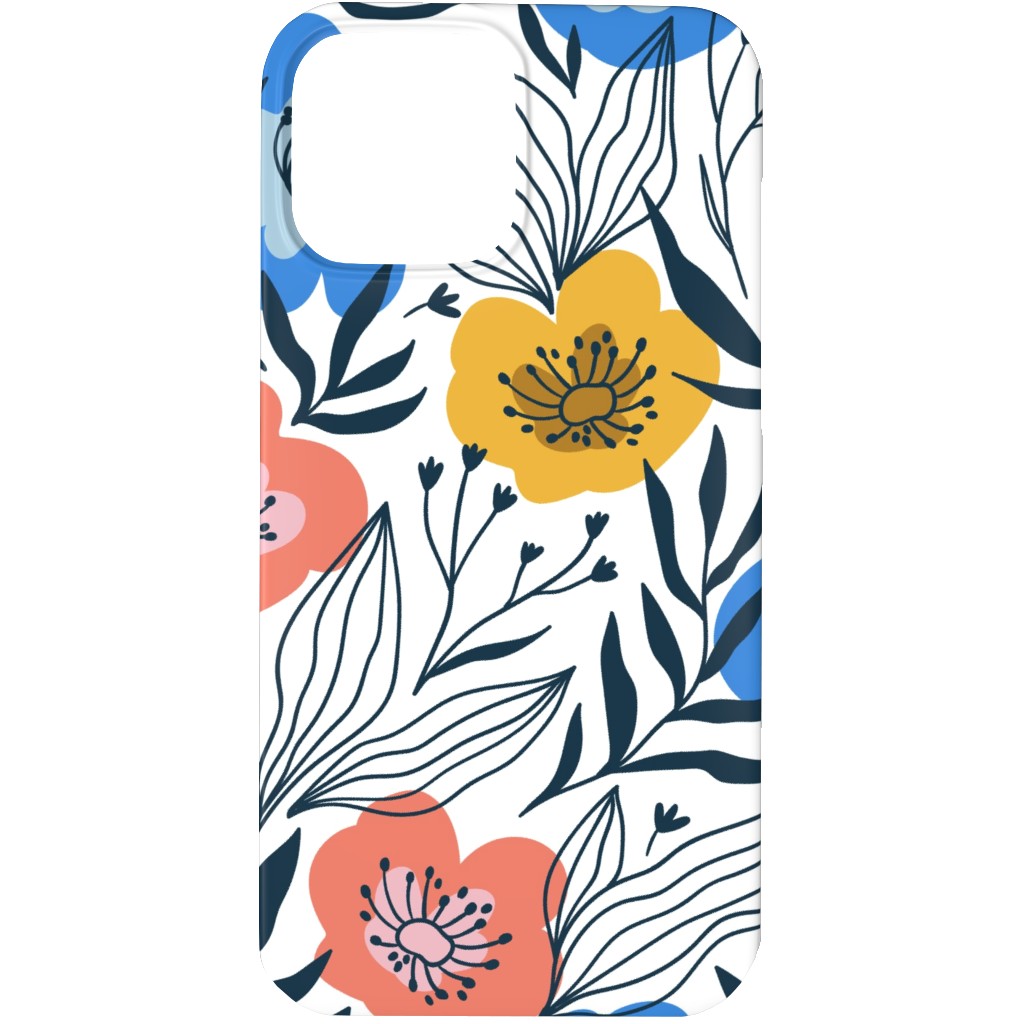 Colorful Flowers - Multi Phone Case, Silicone Liner Case, Matte, iPhone 13 Pro, Multicolor