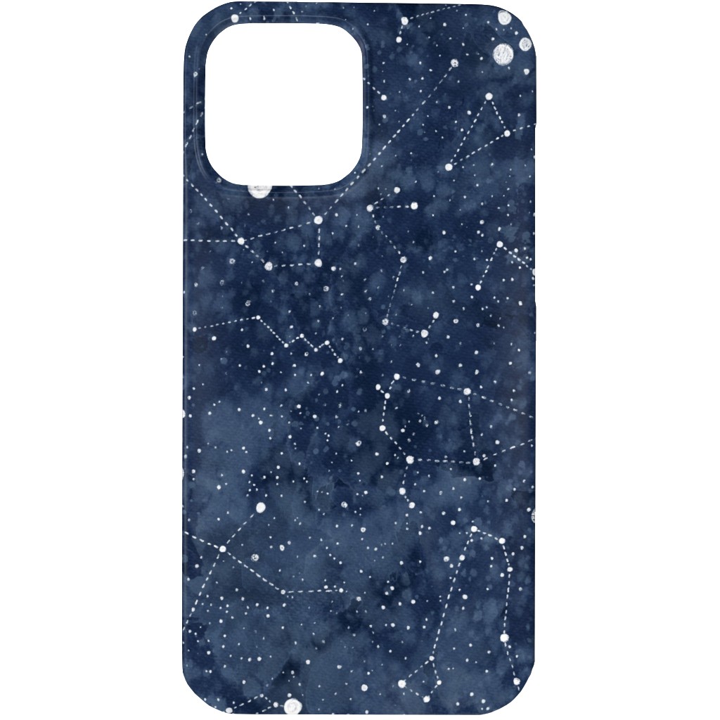 Star Constellations - Blue Phone Case, Silicone Liner Case, Matte, iPhone 13 Pro, Blue