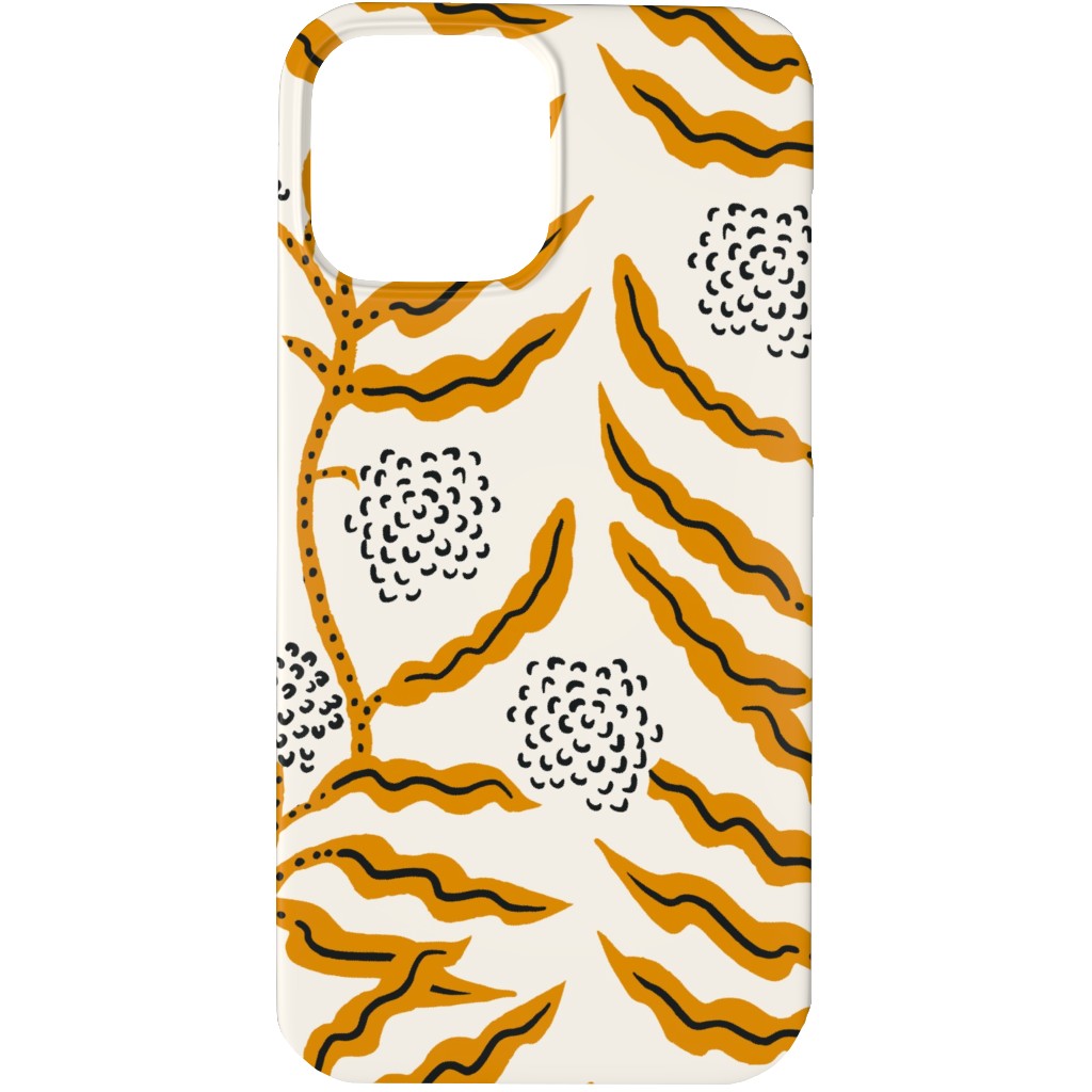 La Ville Vine Phone Case, Silicone Liner Case, Matte, iPhone 13 Pro, Yellow, Antique White