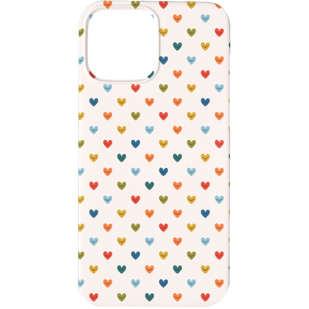 Cute Colored Hearts - Multi Phone Case, Slim Case, Matte, iPhone 13 Pro, Multicolor