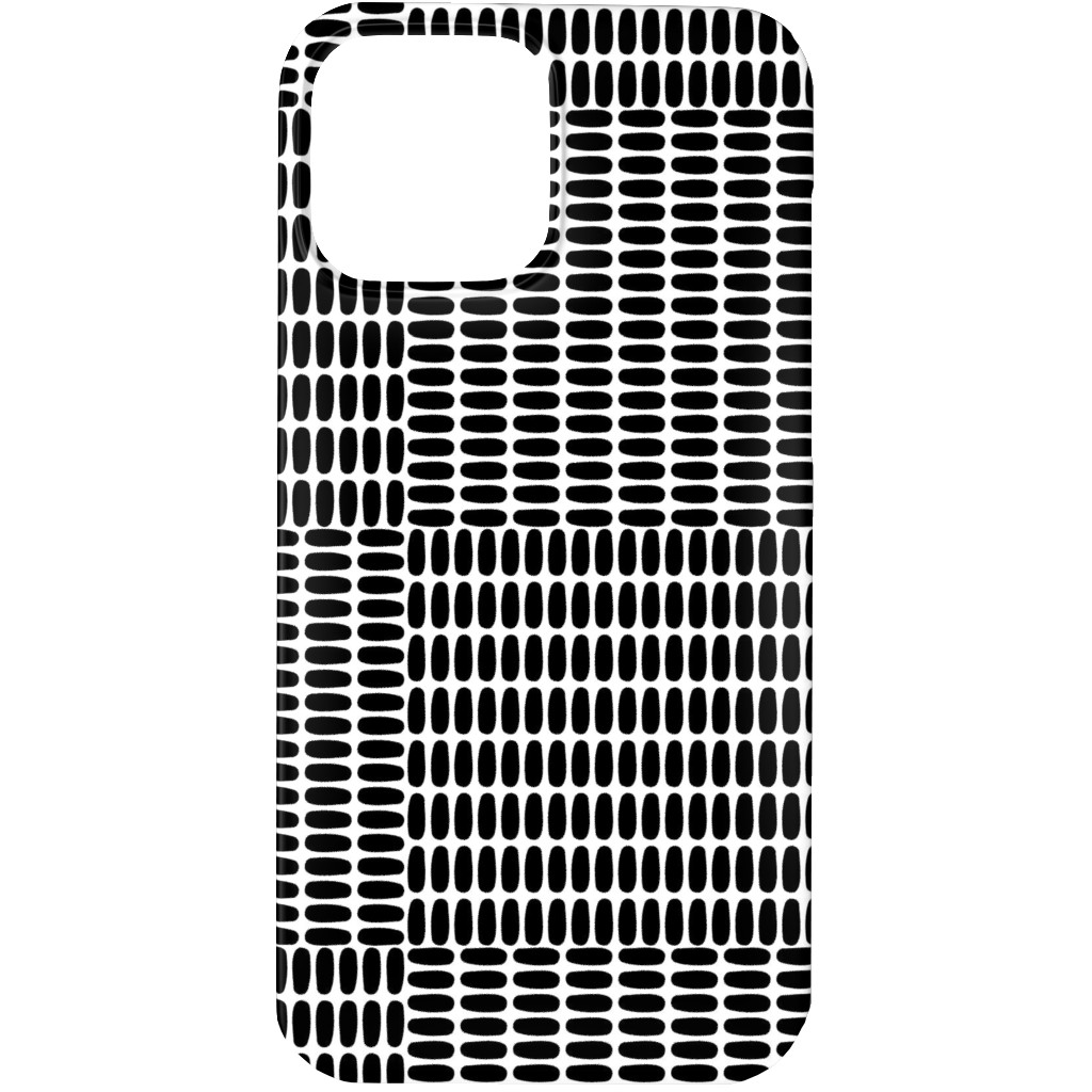 Basketweave - Neutral Phone Case, Slim Case, Matte, iPhone 13 Pro, Black