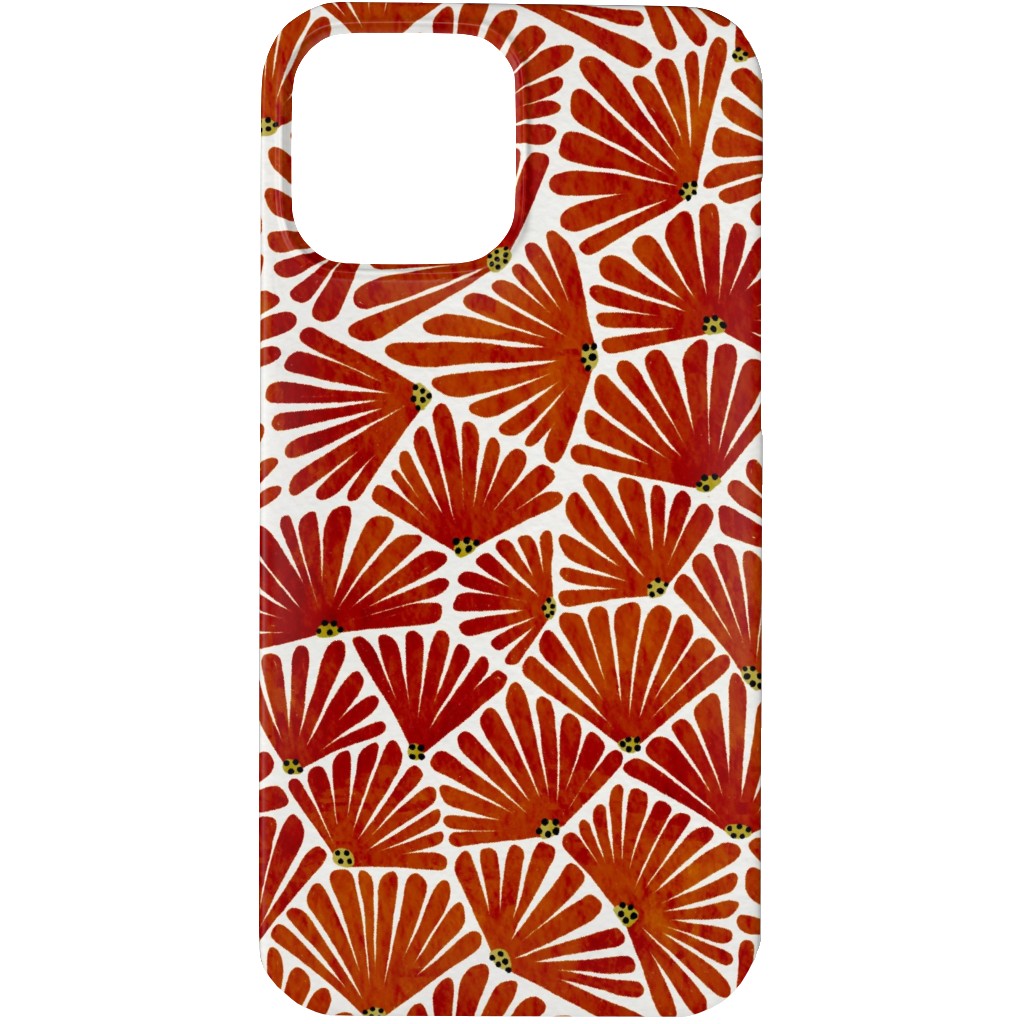 Solie - Red & White Phone Case, Slim Case, Matte, iPhone 13 Pro, Red