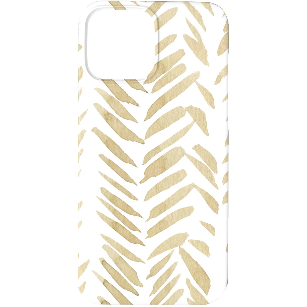 Leaf - Gold Phone Case, Slim Case, Matte, iPhone 13 Pro, Yellow