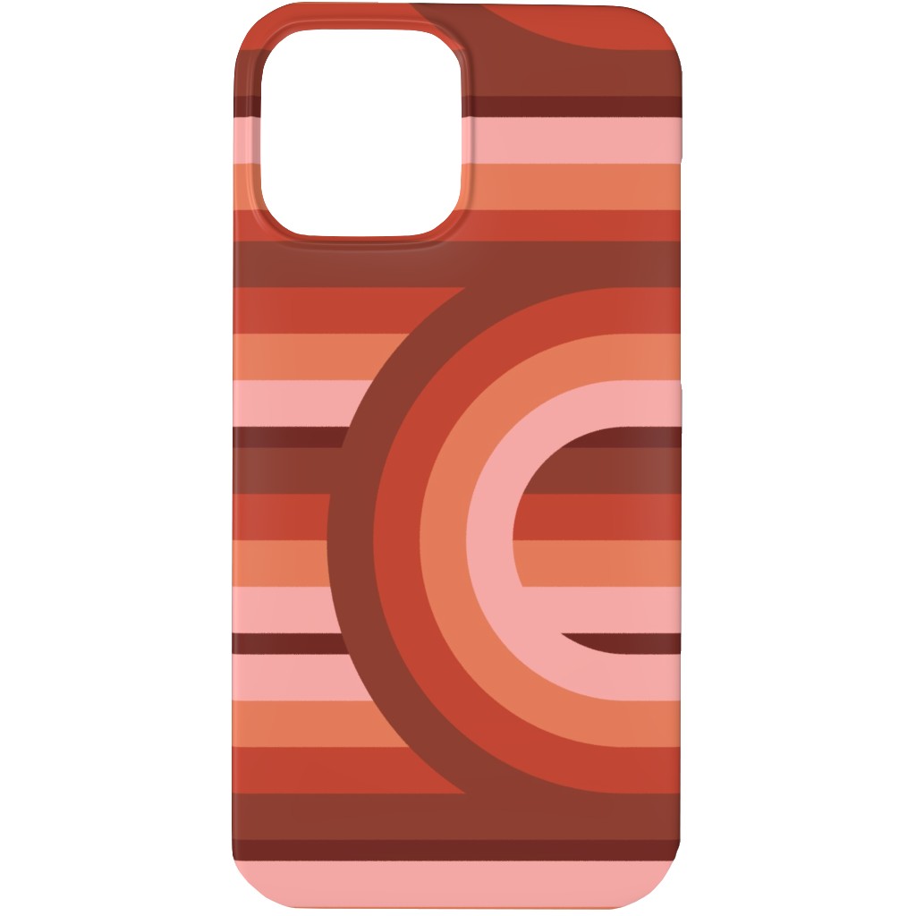 Retro Road - Mauve Multi Phone Case, Slim Case, Matte, iPhone 13 Pro, Red