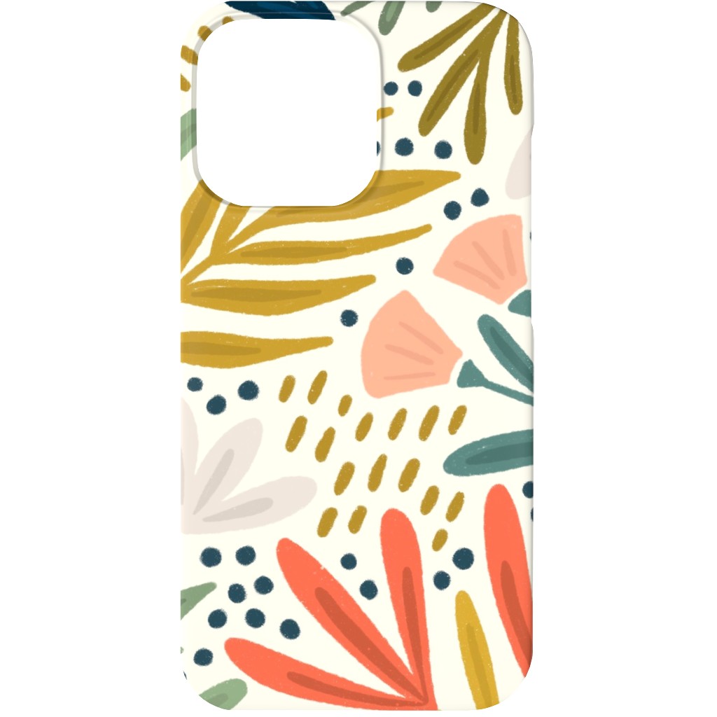 Henrietta Floral - Light Phone Case, Silicone Liner Case, Matte, iPhone 13, Multicolor