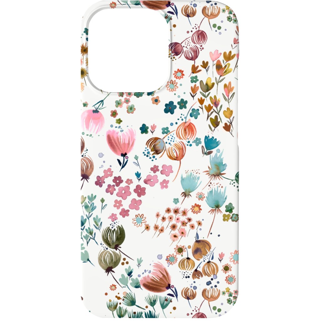 Meadow Flowers - Multi Phone Case, Silicone Liner Case, Matte, iPhone 13, Multicolor