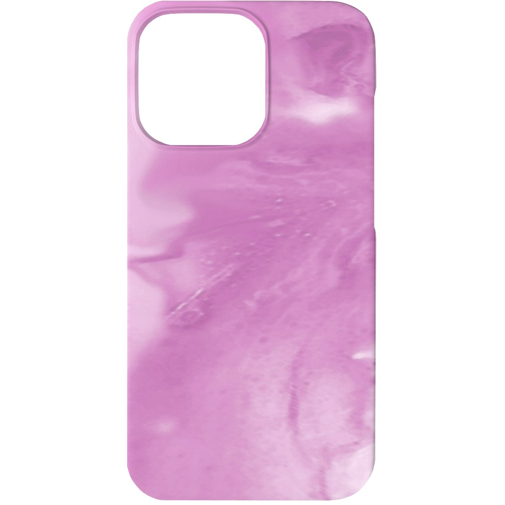 Abstract Watercolor Marble Phone Case, Silicone Liner Case, Matte, iPhone 13, Purple