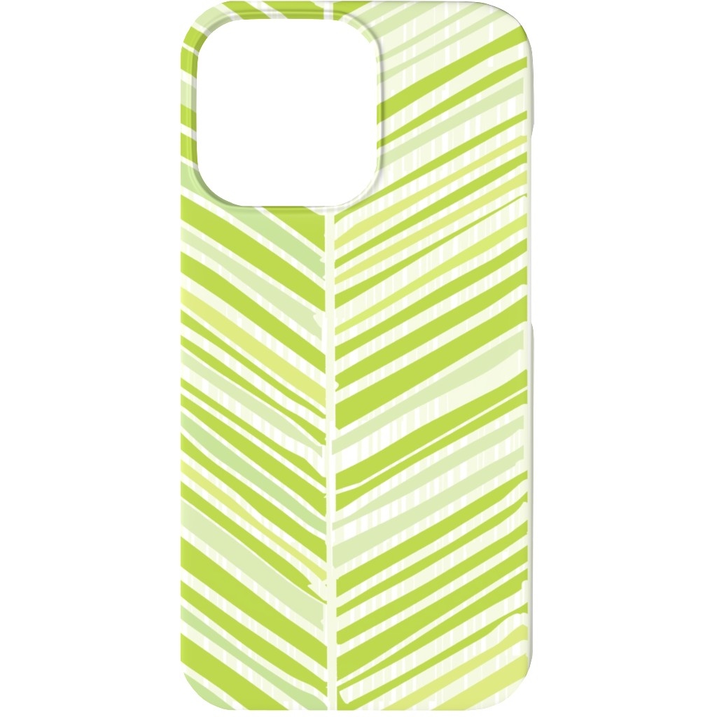 Herringbone Hues of Green Phone Case, Silicone Liner Case, Matte, iPhone 13, Green