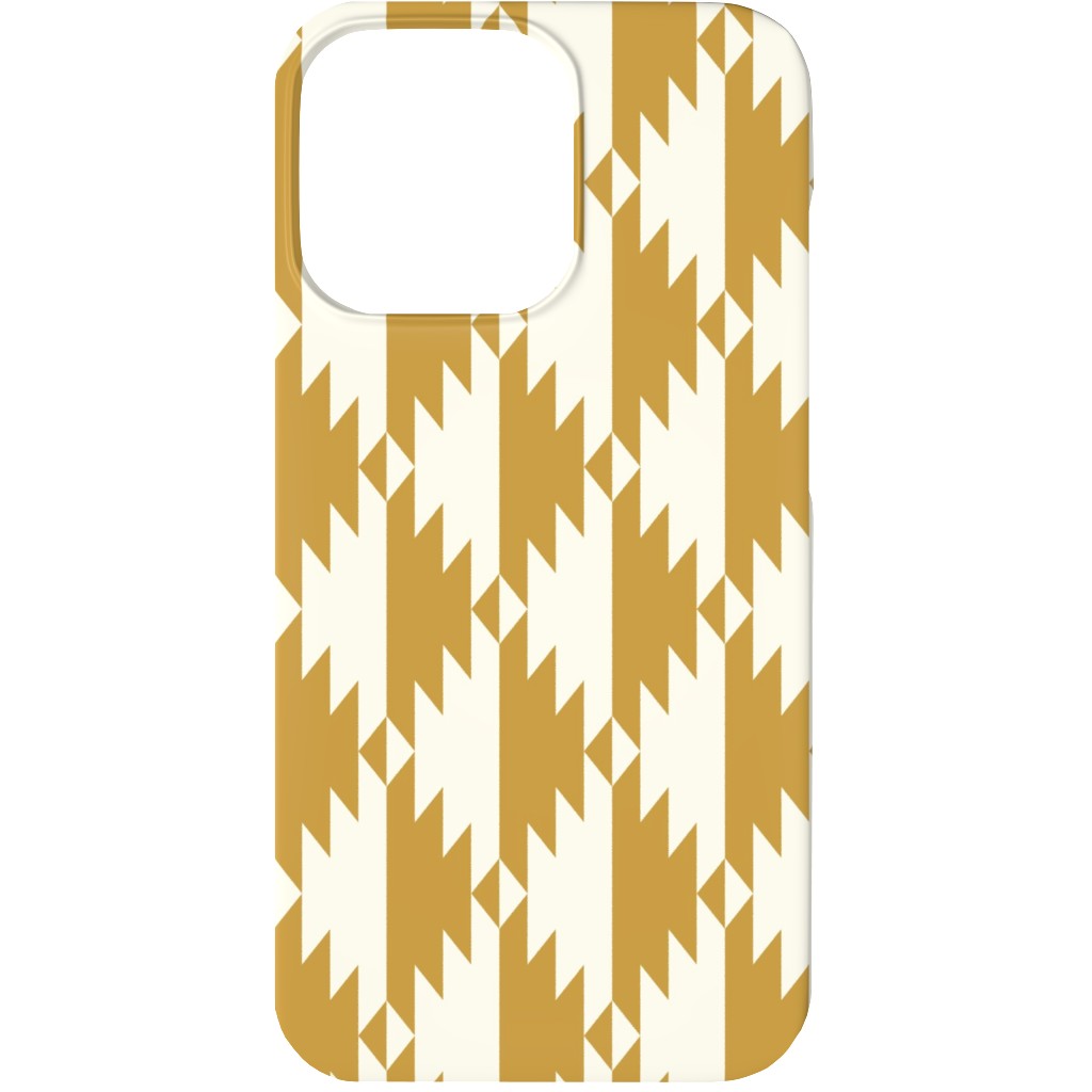 Tribal - Gold Phone Case, Silicone Liner Case, Matte, iPhone 13, Yellow