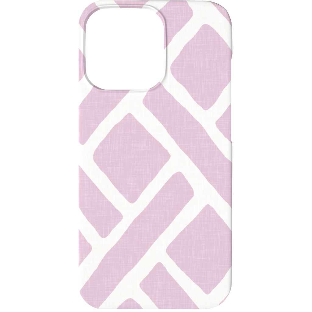 Savannah Trellis Phone Case, Silicone Liner Case, Matte, iPhone 13, Purple