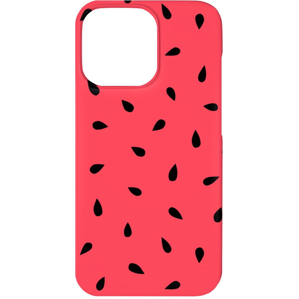 Watermelon Fruit Seeds Phone Case, Silicone Liner Case, Matte, iPhone 13, Red