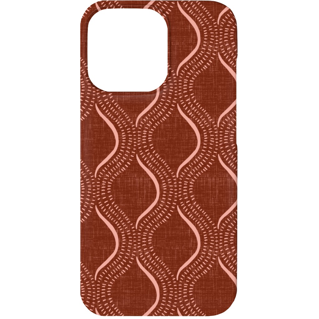 Forever Optimistic - Rust Phone Case, Slim Case, Matte, iPhone 13, Red
