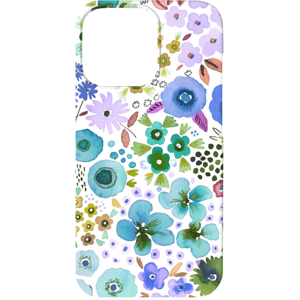 Artful Little Flowers - Multi Phone Case, Slim Case, Matte, iPhone 13, Multicolor