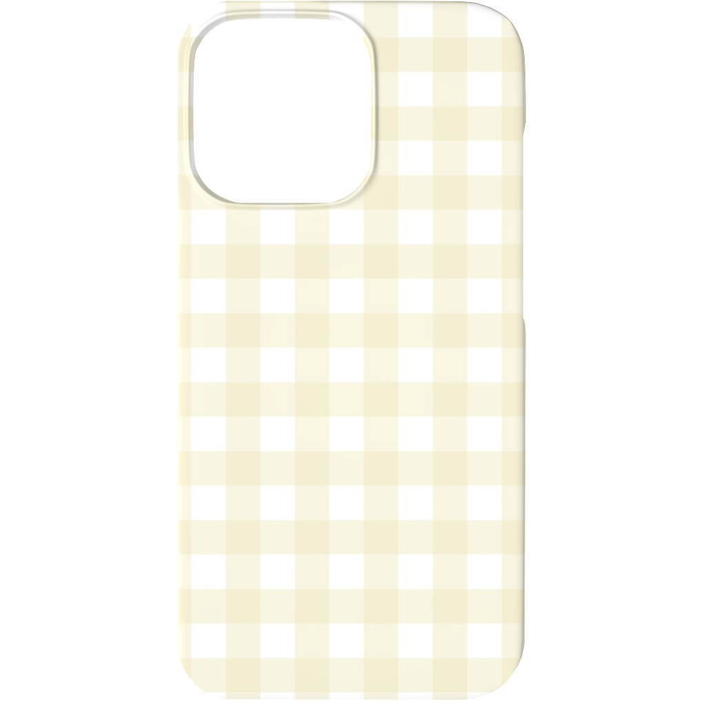 Gingham Check Phone Case, Slim Case, Matte, iPhone 13, Yellow