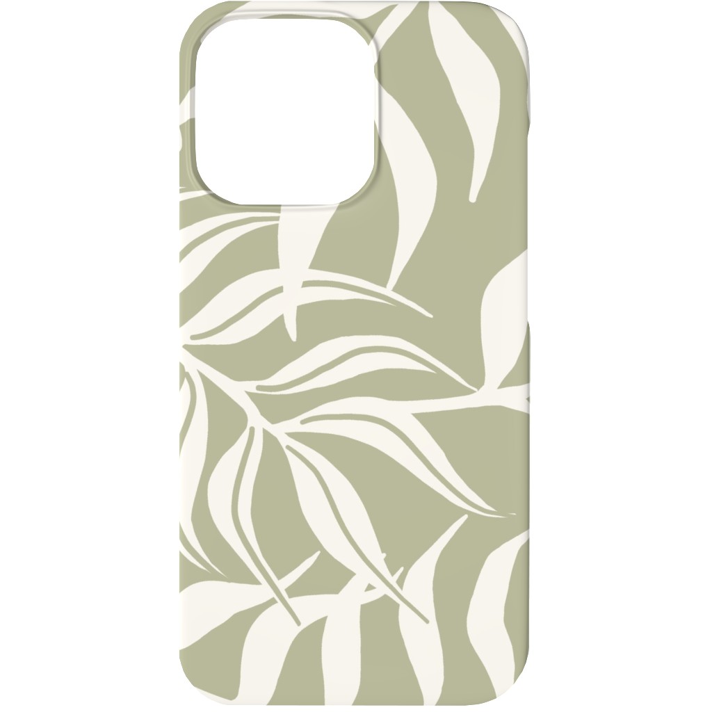 Moving Palms Phone Case, Slim Case, Matte, iPhone 13, Green