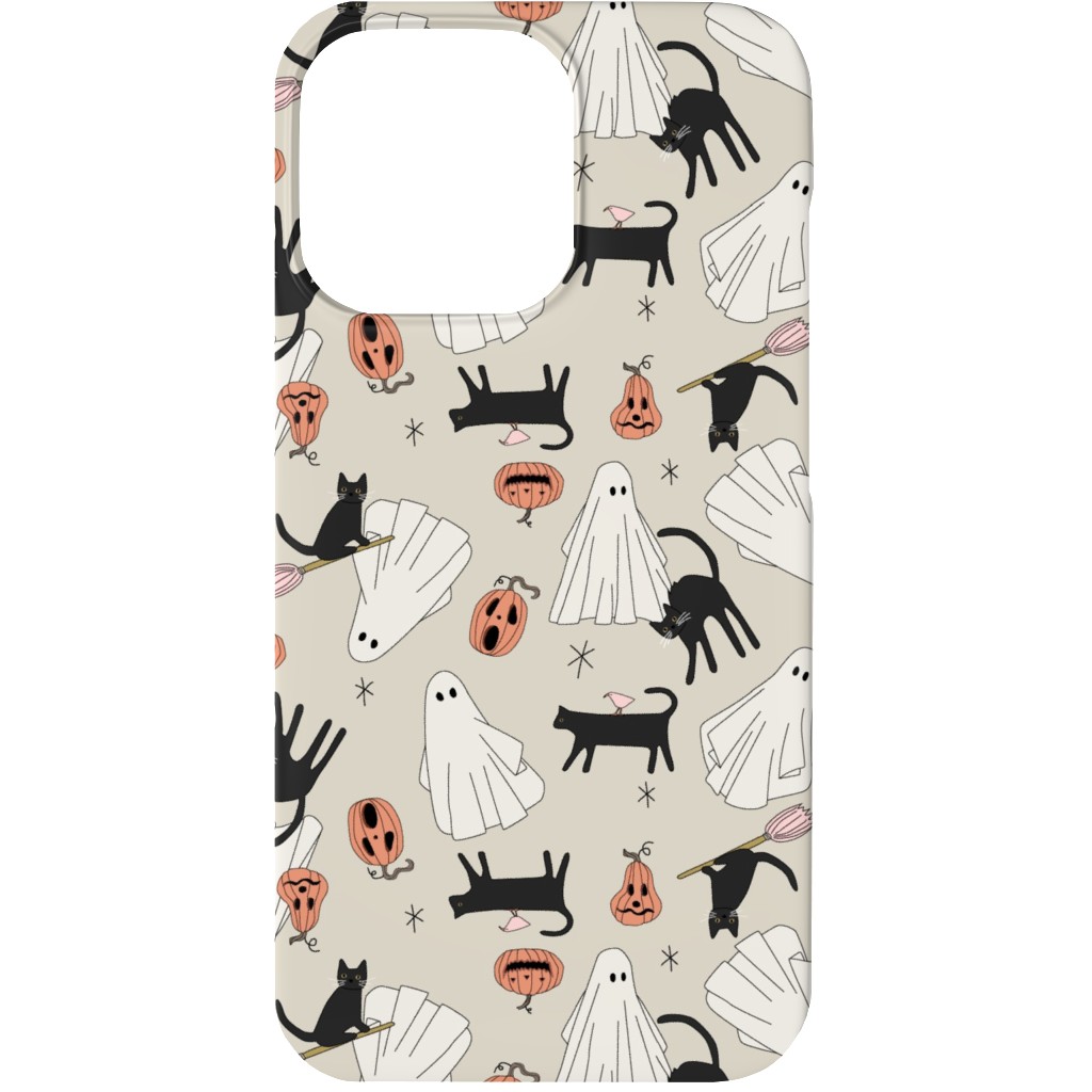 Spooky Halloween Phone Case, Slim Case, Matte, iPhone 13, Beige