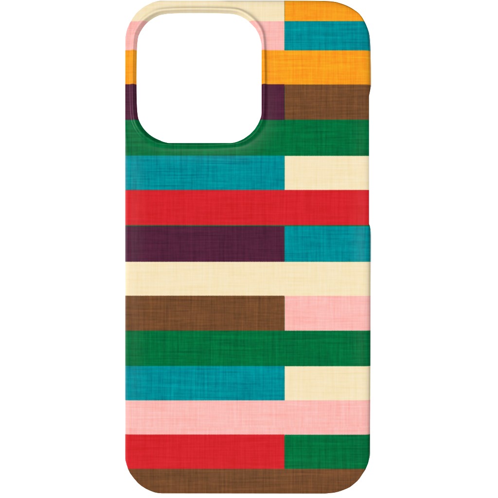 Kilim - Stripe - Multi Phone Case, Slim Case, Matte, iPhone 13, Multicolor