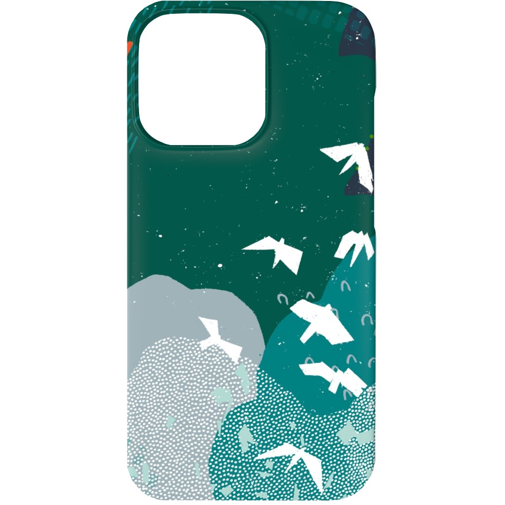 Forest Bird's Eye View - Green Phone Case, Slim Case, Matte, iPhone 13, Green