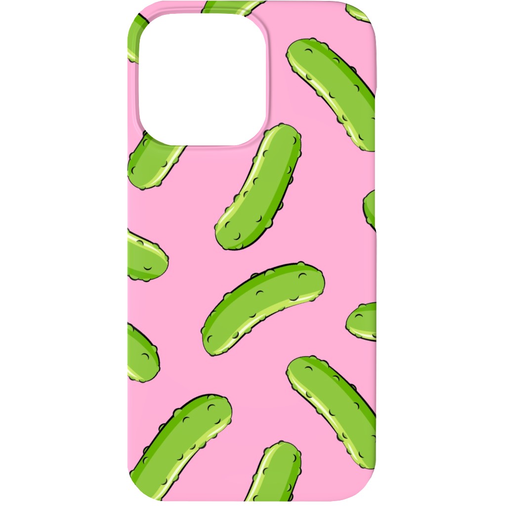 Pickles - Pink Phone Case, Slim Case, Matte, iPhone 13, Pink, Bright Pink