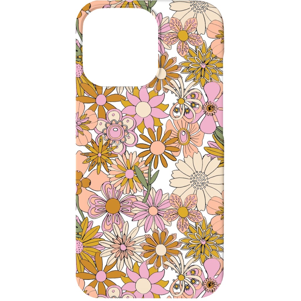 Chelsea Vintage Floral Garden - Pink Phone Case, Slim Case, Matte, iPhone 13, Pink