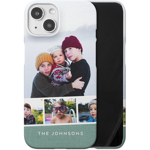 Filmstrip Banner iPhone Case, Slim Case, Matte, iPhone 14, Blue