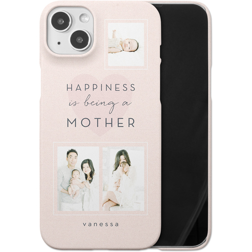 Full of Happiness iPhone Case, Slim Case, Matte, iPhone 14 Plus, Pink