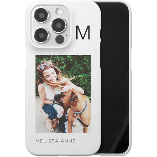 Gallery of One Initial iPhone Case, Slim Case, Matte, iPhone 14 Pro, Multicolor, multi