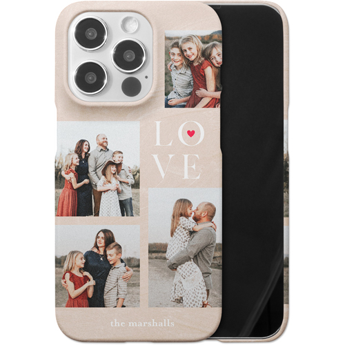 Sand Stacked Love iPhone Case, Slim Case, Matte, iPhone 14 Pro, Beige