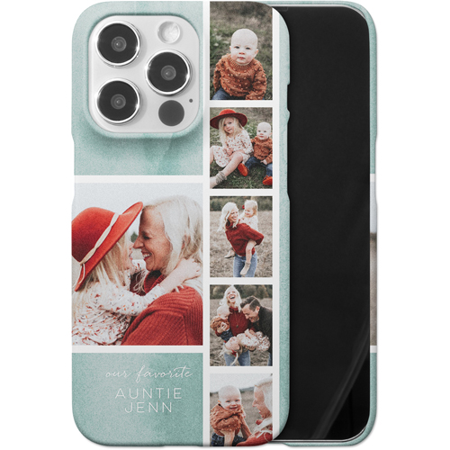 Watercolor Favorite Filmstrip iPhone Case, Slim Case, Matte, iPhone 14 Pro, Green, desert green