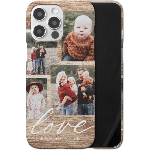 Rustic Love iPhone Case, Slim Case, Matte, iPhone 14 Pro Max, Brown