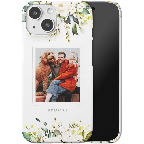 Bountiful Bouquet iPhone Case, Slim Case, Matte, iPhone 15, White