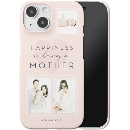 Full of Happiness iPhone Case, Slim Case, Matte, iPhone 15, Pink