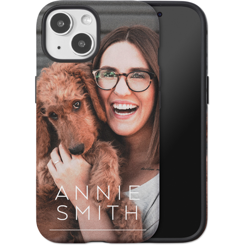 Simply Personal iPhone Case, Silicone Liner Case, Matte, iPhone 15, White, white