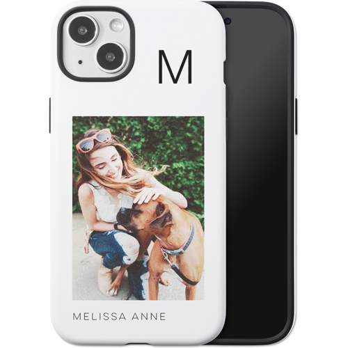 Gallery of One Initial iPhone Case, Silicone Liner Case, Matte, iPhone 15 Plus, Multicolor