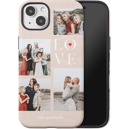 Sand Stacked Love iPhone Case, Silicone Liner Case, Matte, iPhone 15 Plus, Beige, rye