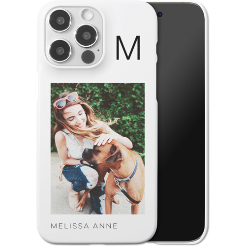 Gallery of One Initial iPhone Case, Slim Case, Matte, iPhone 15 Pro Max, Multicolor, multi