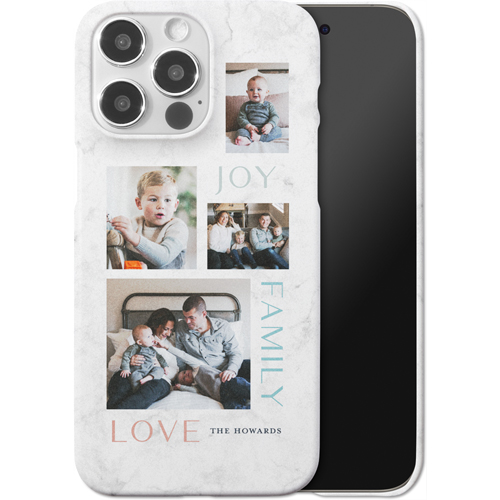 Marble Joy Family Love iPhone Case, Slim Case, Matte, iPhone 15 Pro Max, White, white
