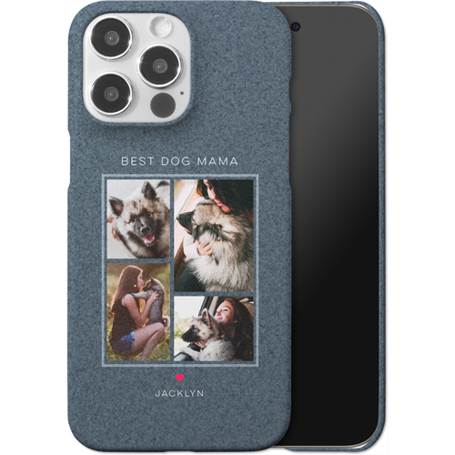 Forever Fur Love iPhone Case, Slim Case, Matte, iPhone 15 Pro Max, Blue, navy